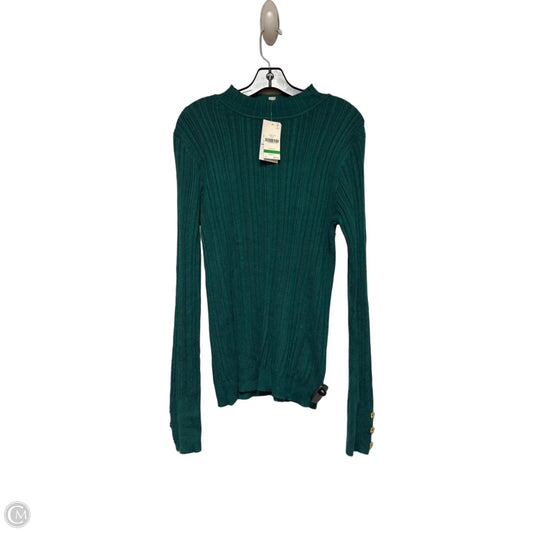 Sweater By Anne Klein In Green, Size: L