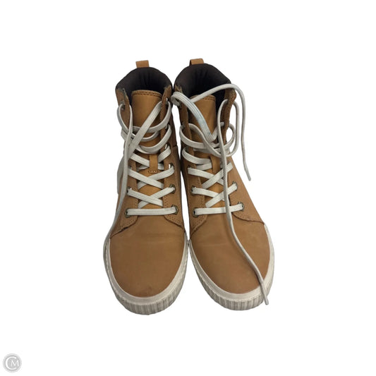 Shoes Hiking By Timberland In Tan, Size: 5.5