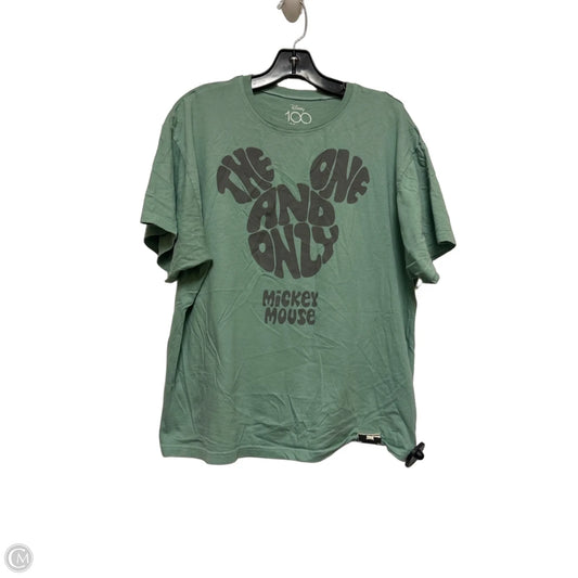 Top Short Sleeve Basic By Disney Store In Green, Size: M