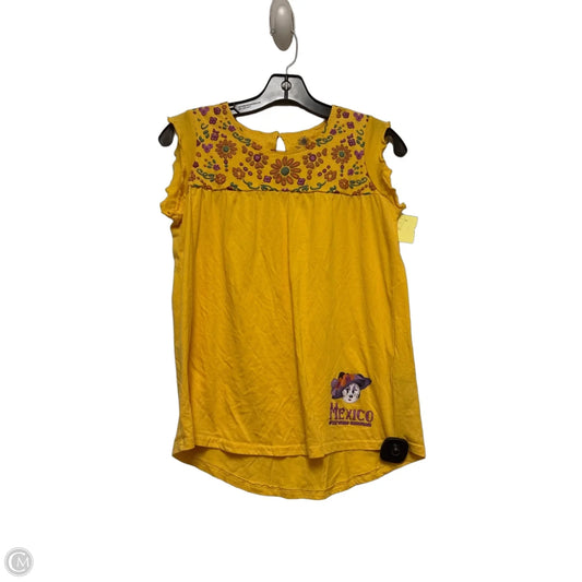 Top Sleeveless By Disney Store In Yellow, Size: Xs