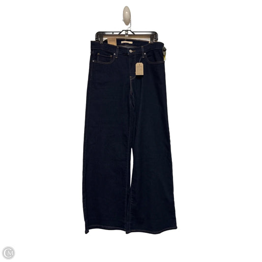 Jeans Wide Leg By Levis In Blue Denim, Size: 8