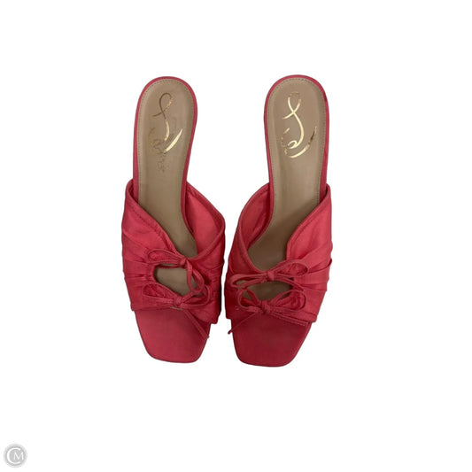 Sandals Heels Kitten By Sam Edelman In Pink, Size: 9.5
