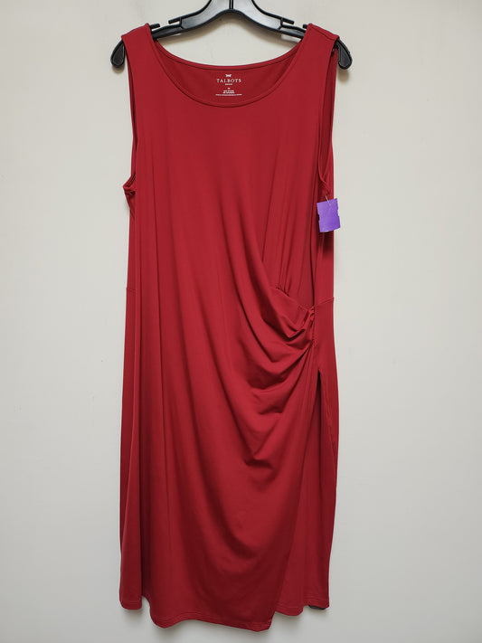 Dress Casual Midi By Talbots  Size: 1x