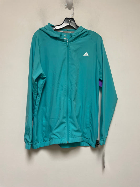 Athletic Top Long Sleeve Hoodie By Adidas  Size: L