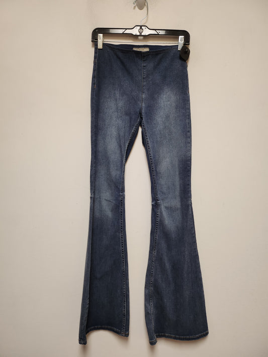 Jeans Flared By Free People In Blue Denim, Size: 4