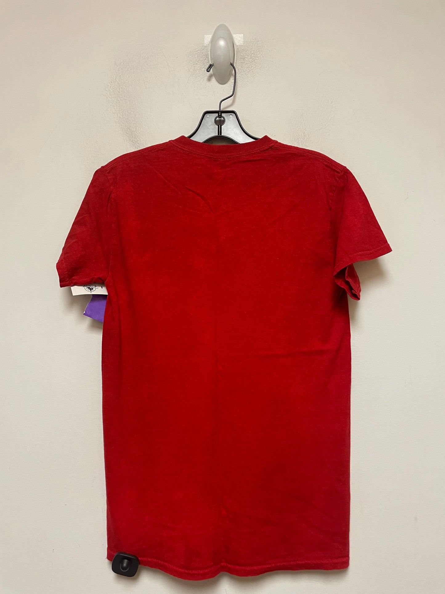 Red Top Short Sleeve Basic Walt Disney, Size Xs