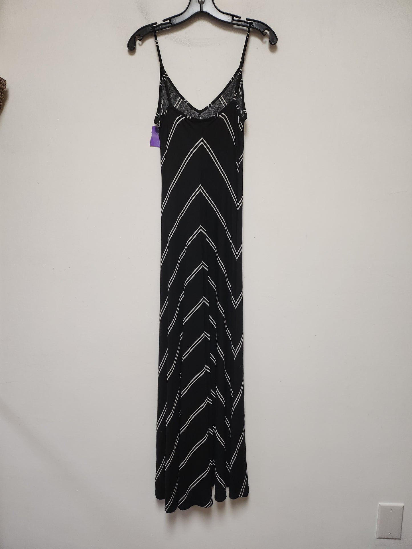 Black & White Dress Casual Maxi Loft, Size Xs