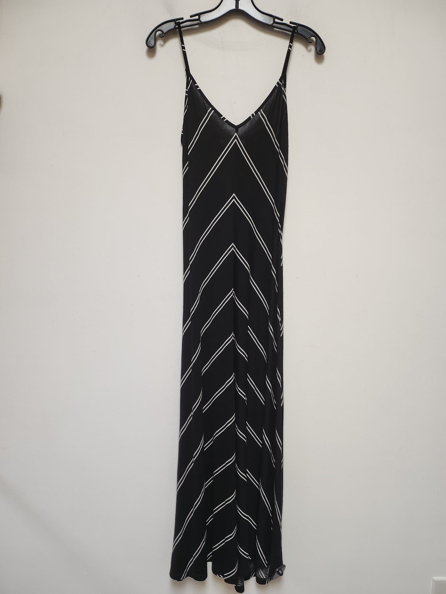 Black & White Dress Casual Maxi Loft, Size Xs