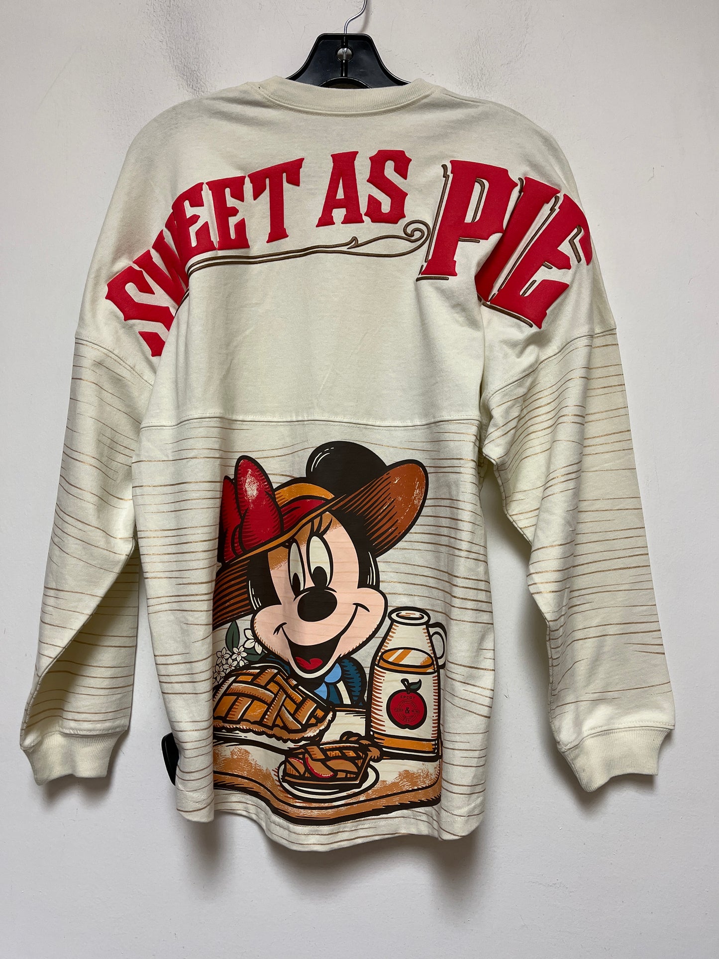 Cream Top Long Sleeve Walt Disney, Size Xs