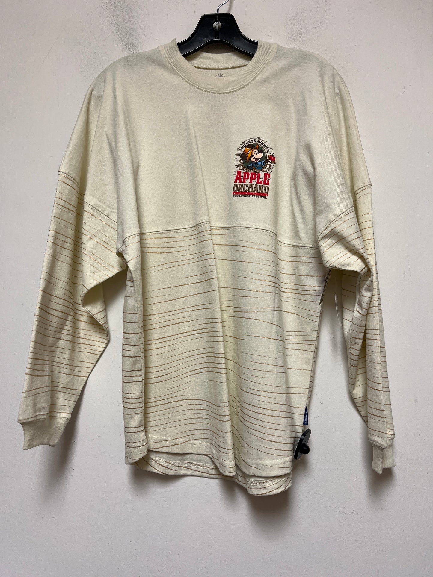 Cream Top Long Sleeve Walt Disney, Size Xs