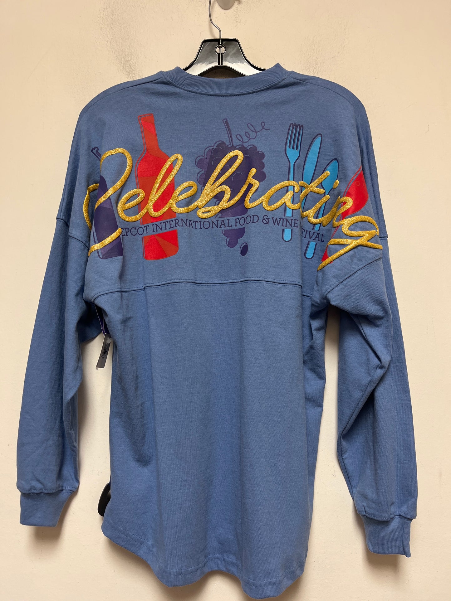 Blue Top Long Sleeve Walt Disney, Size Xs