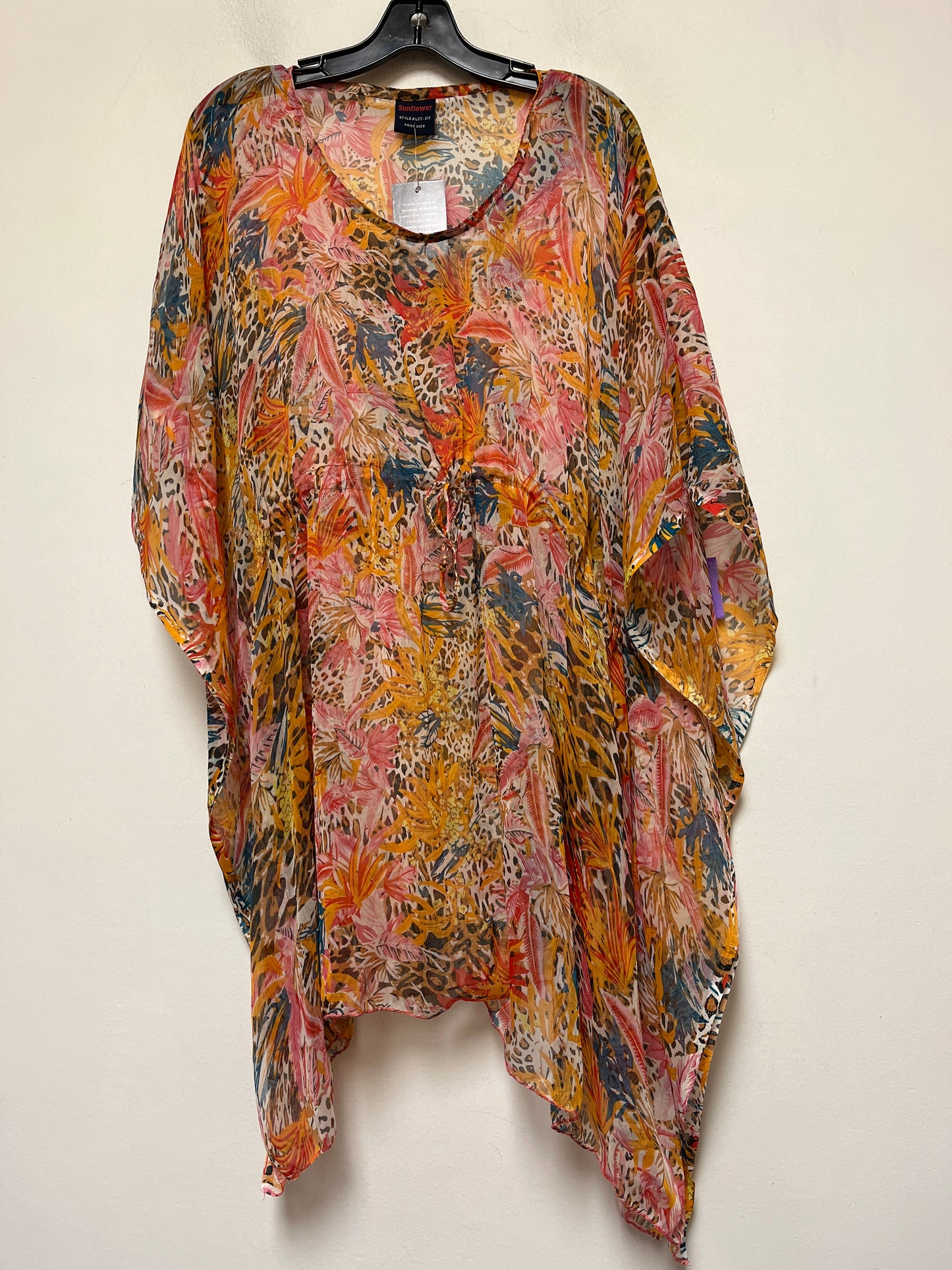 Multi-colored Swimwear Cover-up Clothes Mentor, Size Onesize