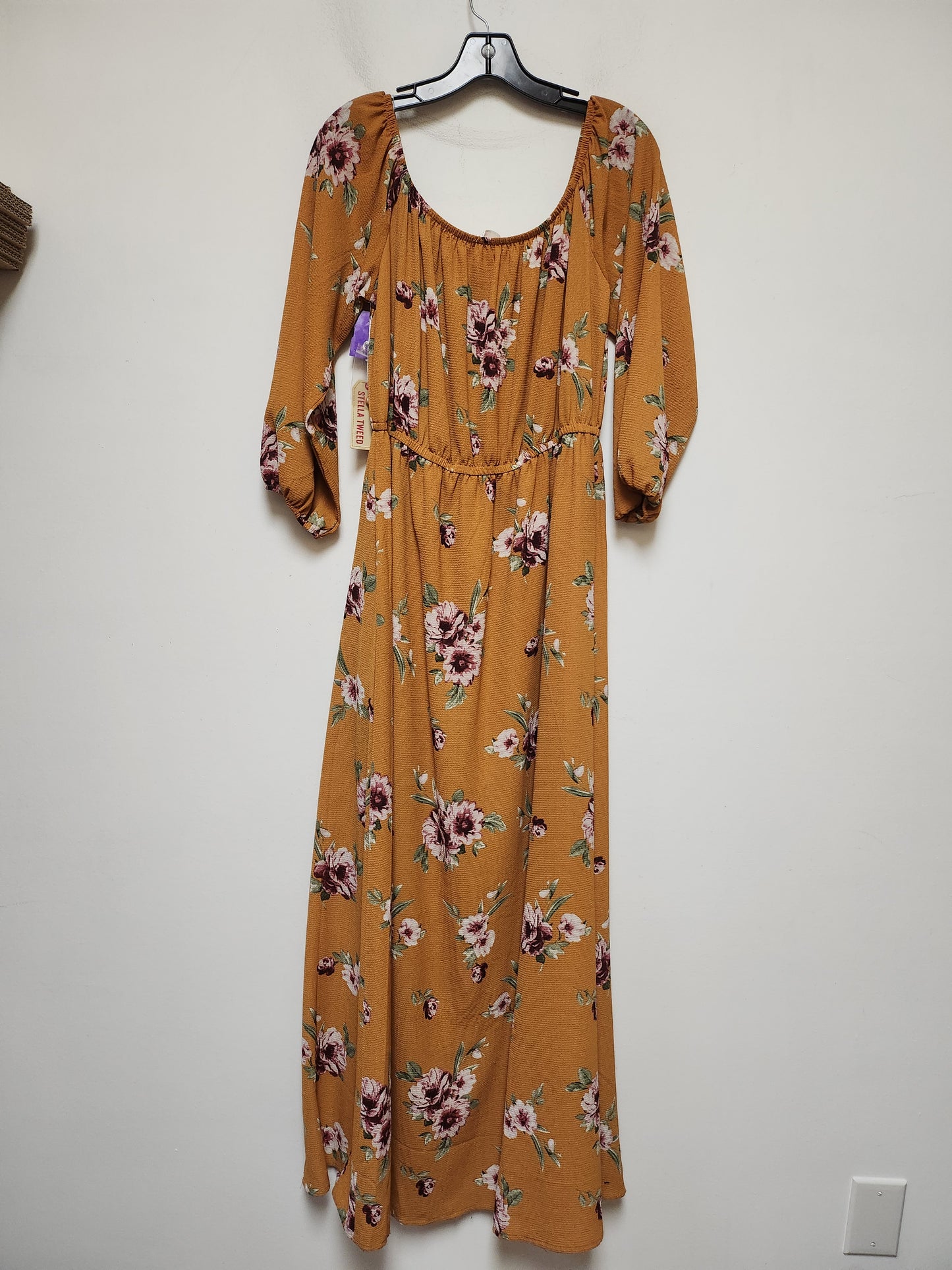 Floral Print Dress Casual Maxi Clothes Mentor, Size L