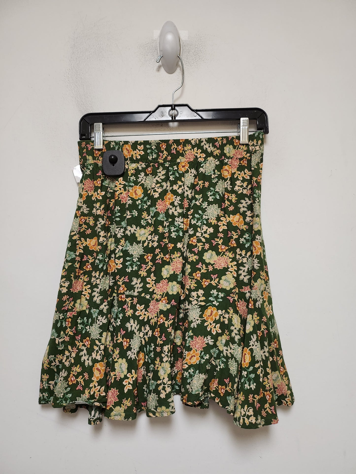 Green Skirt Mini & Short Loft, Size Petite   S