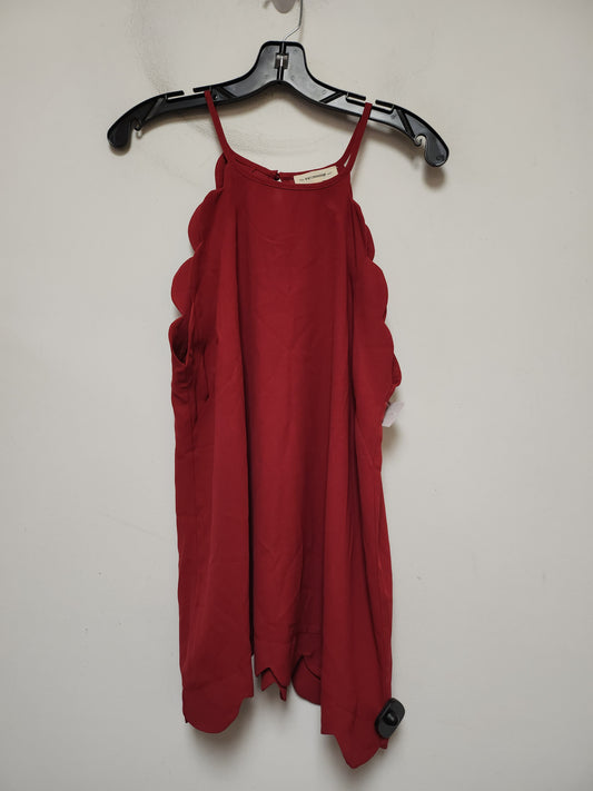 Red Top Sleeveless Ee Some, Size L