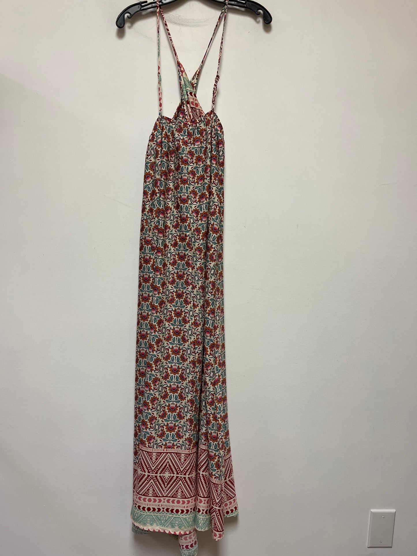 Multi-colored Dress Casual Maxi En Creme, Size M