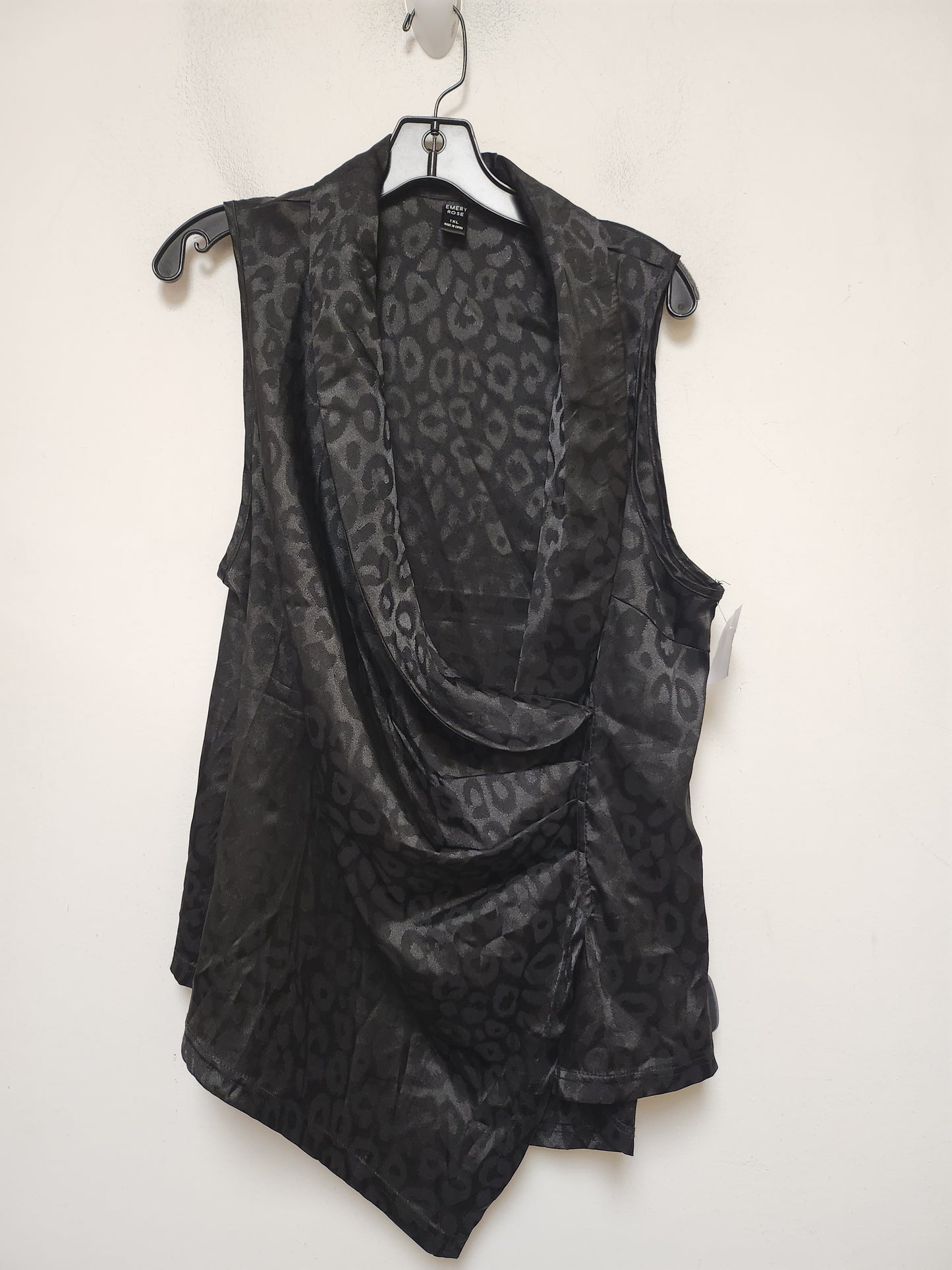 Top Sleeveless By Clothes Mentor In Black, Size: 1x