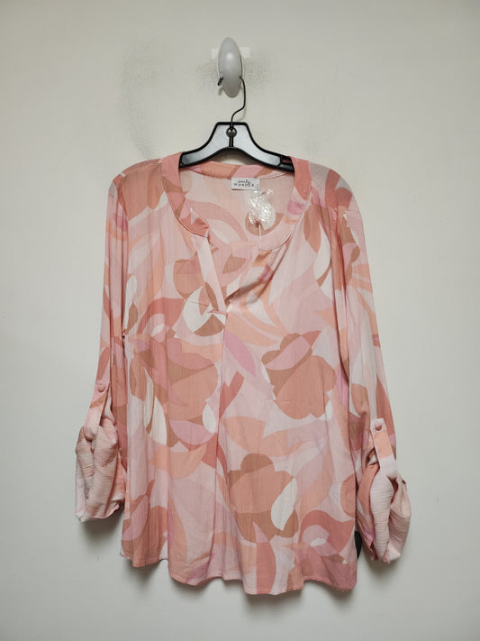 Top Long Sleeve By Clothes Mentor In Pink, Size: L