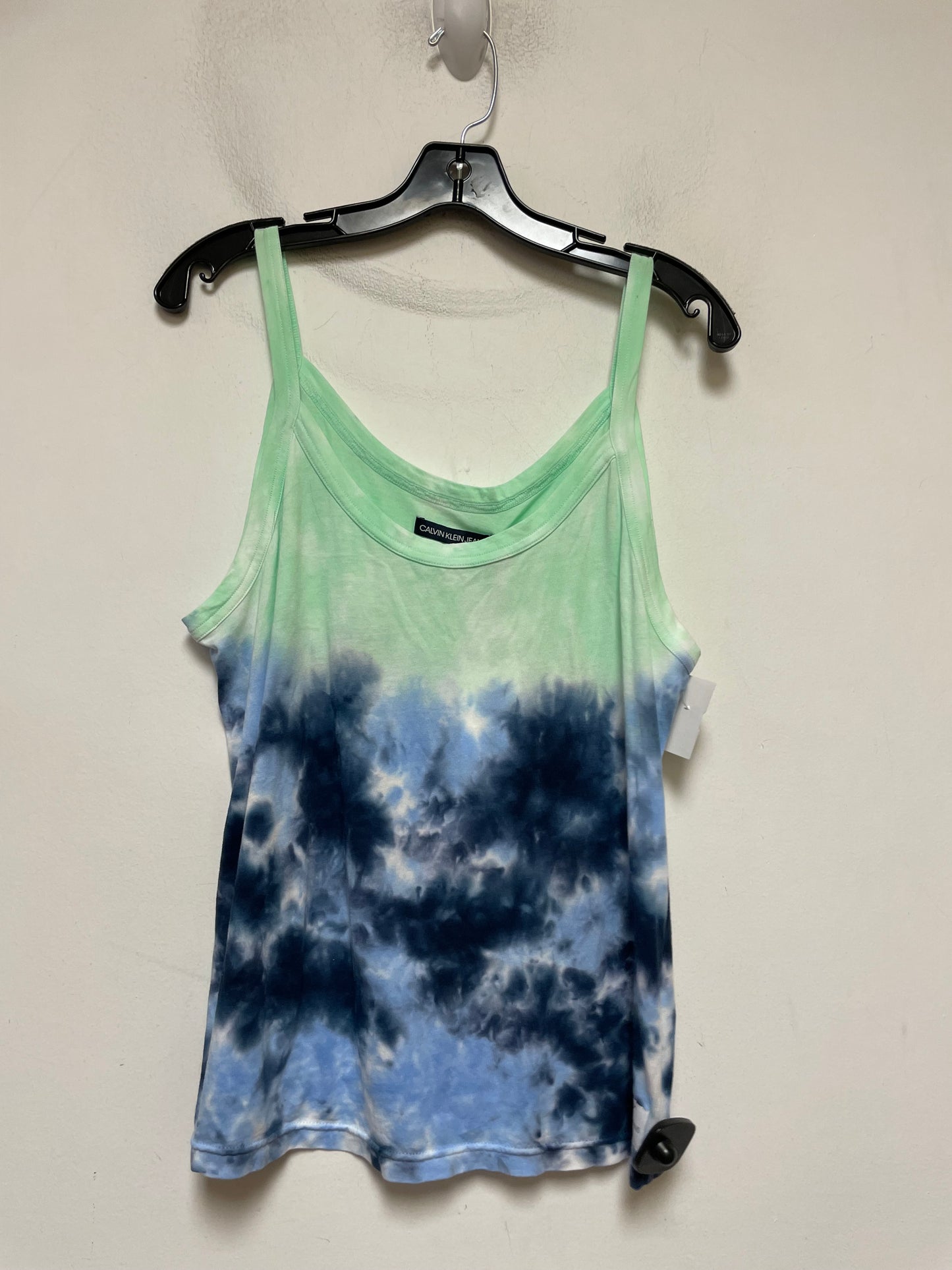 Tank Top By Calvin Klein In Tie Dye Print, Size: L