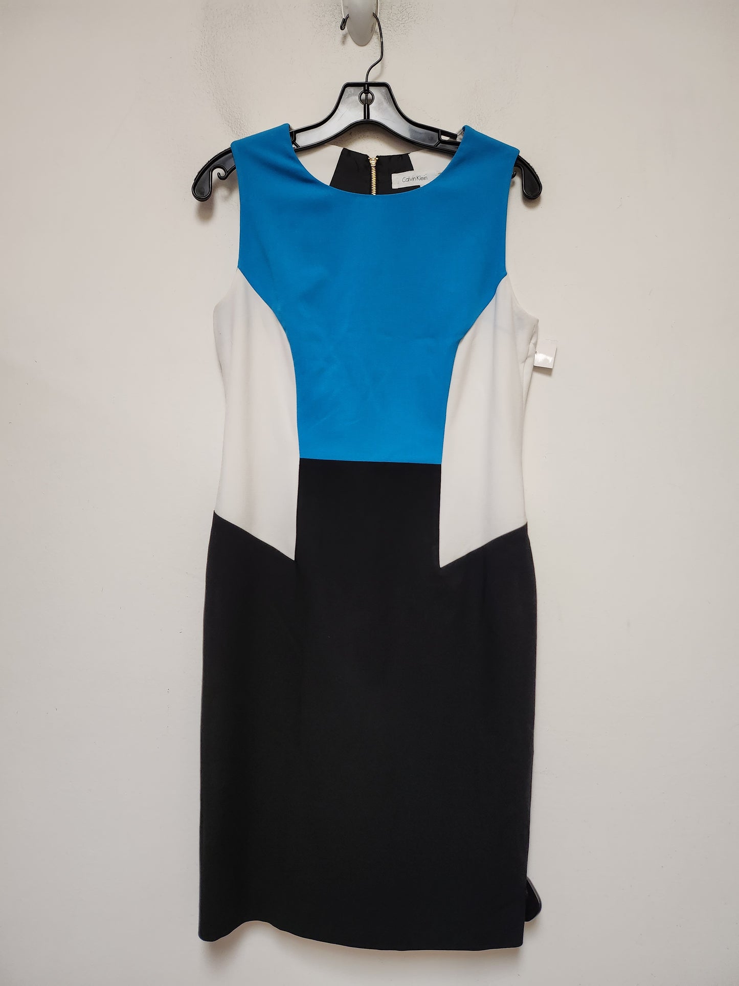 Dress Work By Calvin Klein In Multi-colored, Size: S