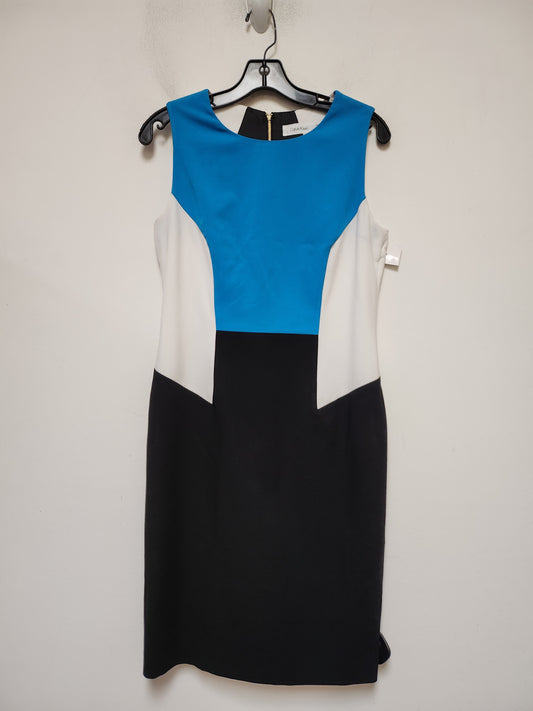 Dress Work By Calvin Klein In Multi-colored, Size: S