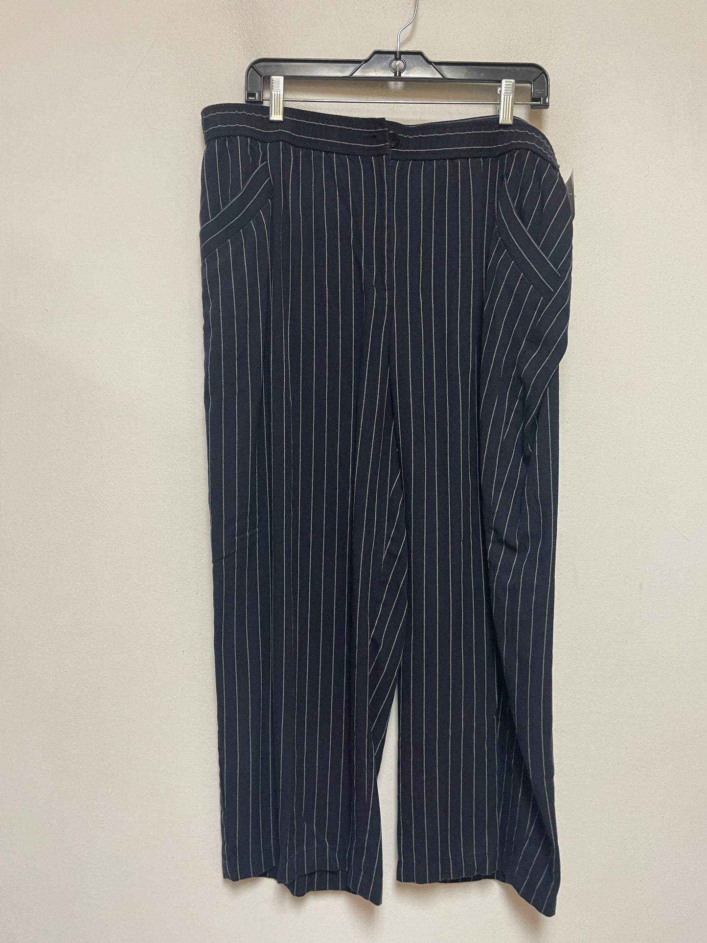 Pants Wide Leg By Eileen Fisher In Striped Pattern, Size: 16