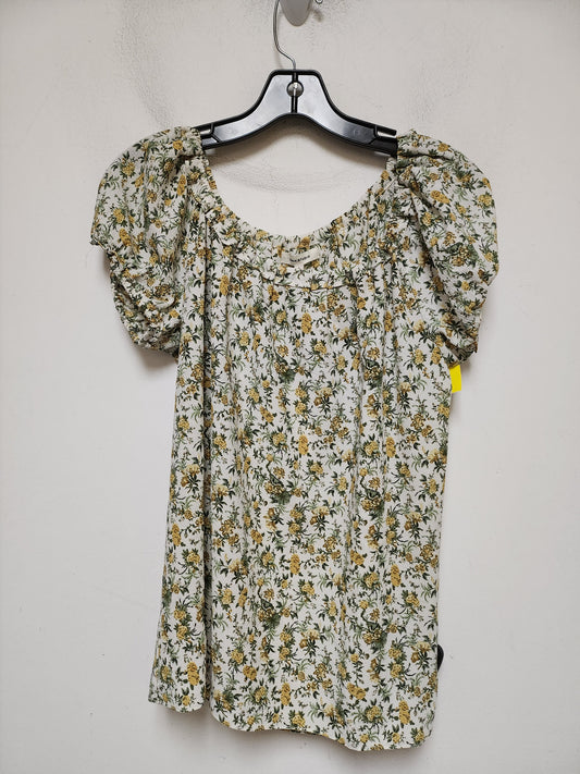 Top Short Sleeve By Max Studio In Floral Print, Size: S