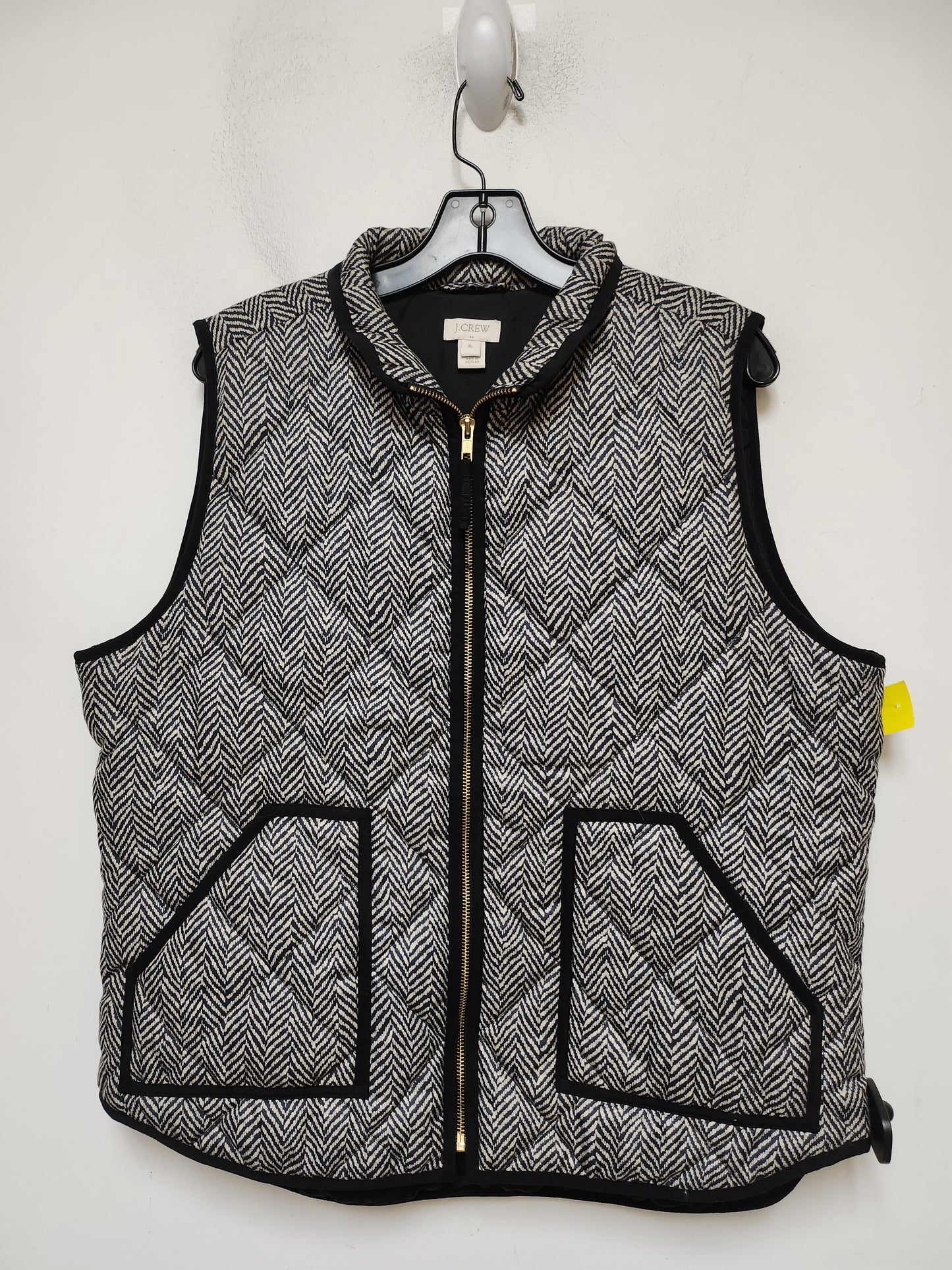 Vest Puffer & Quilted By J. Crew In Chevron Pattern, Size: Xl