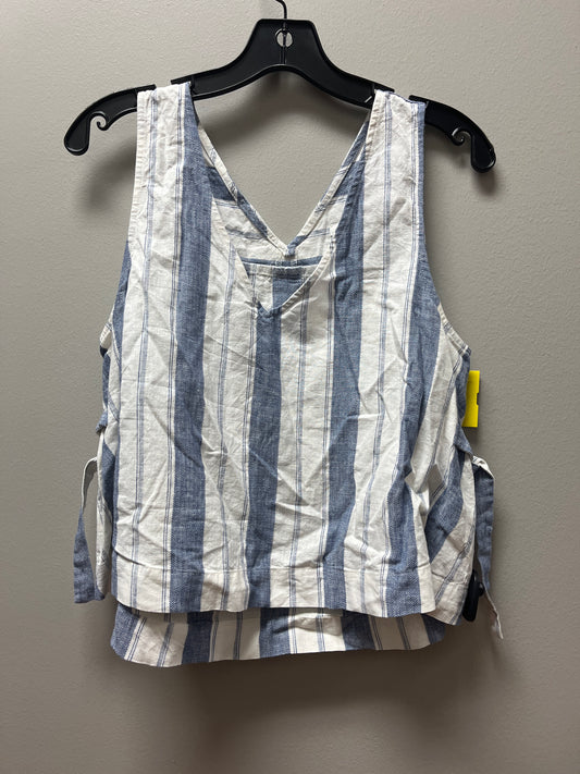 Top Sleeveless By Madewell In Striped Pattern, Size: S