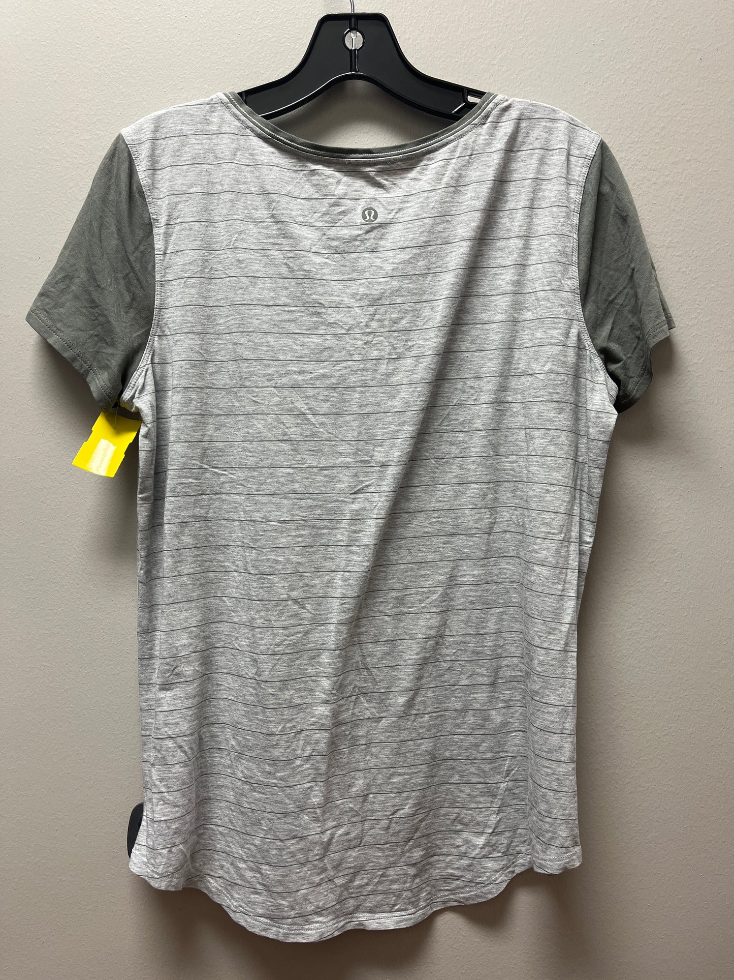 ATHLETIC TOP SS LULULEMON in GREY, Size: M