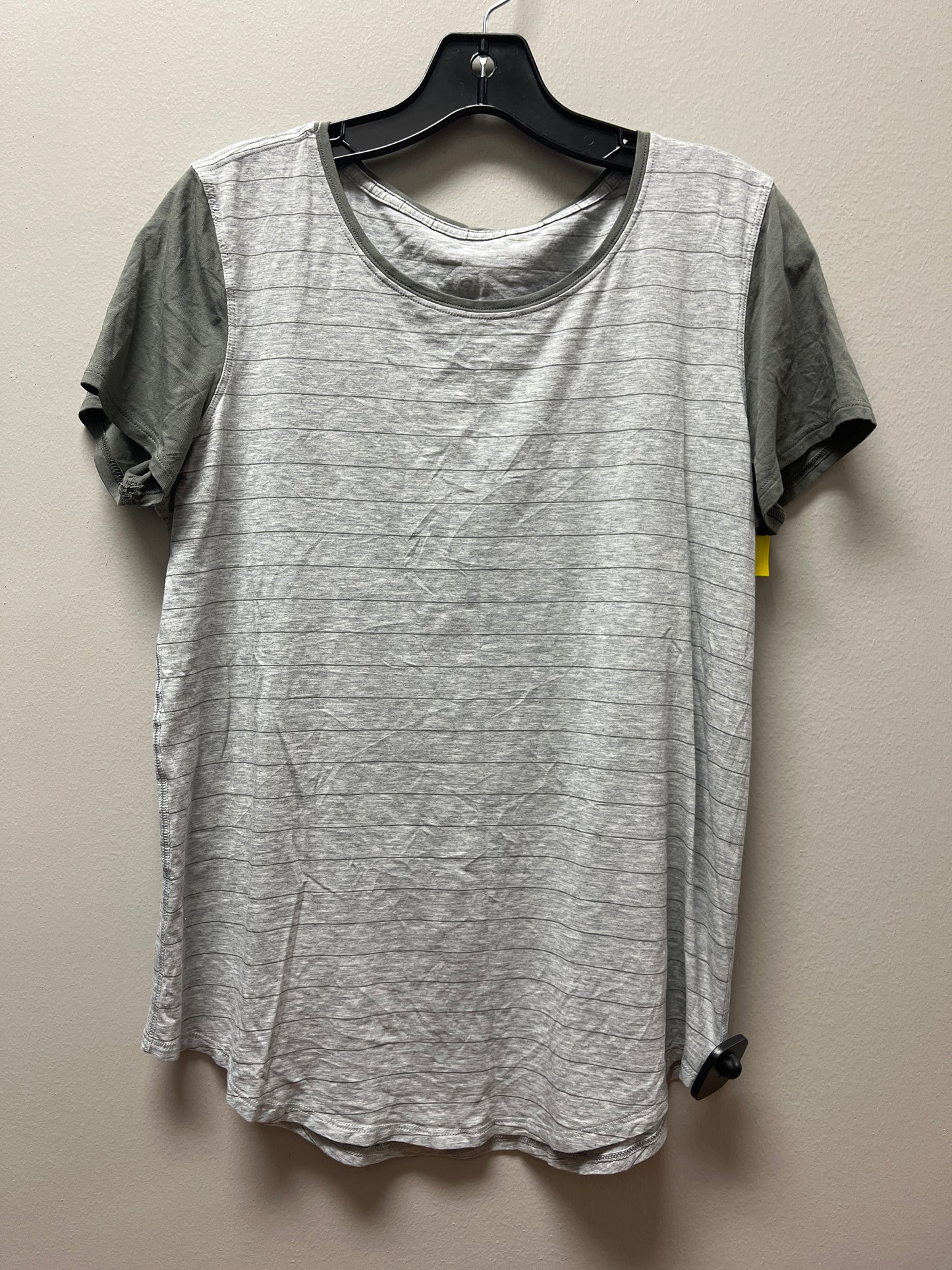 ATHLETIC TOP SS LULULEMON in GREY, Size: M