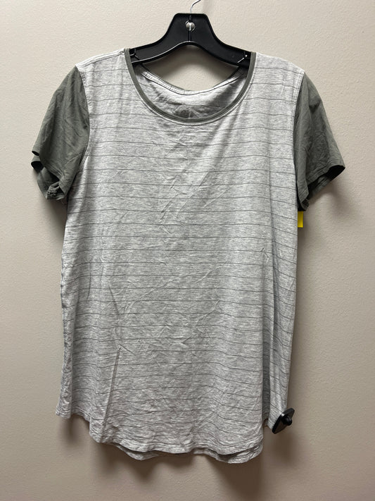 ATHLETIC TOP SS LULULEMON in GREY, Size: M