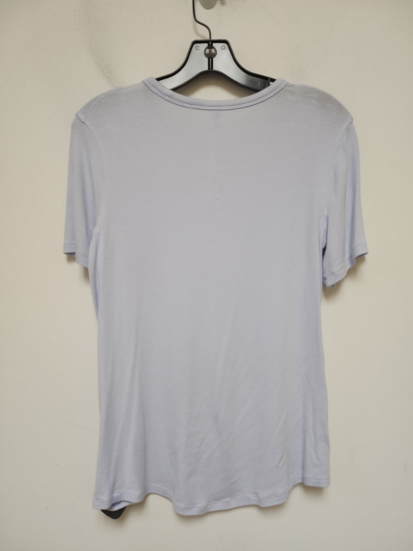 Athletic Top Short Sleeve By Lululemon In Blue, Size: 12