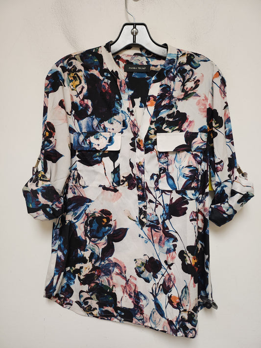 Top Long Sleeve By Ivanka Trump In Floral Print, Size: S