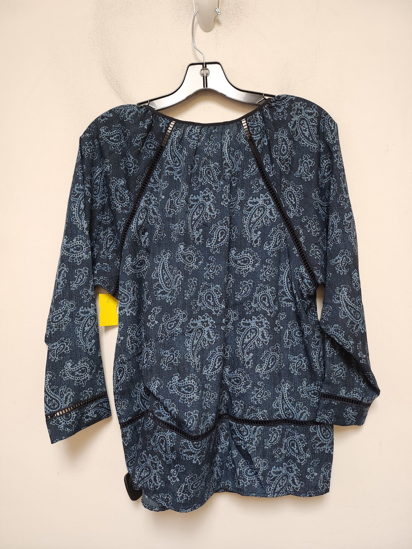 Top Long Sleeve By Michael By Michael Kors In Blue, Size: S