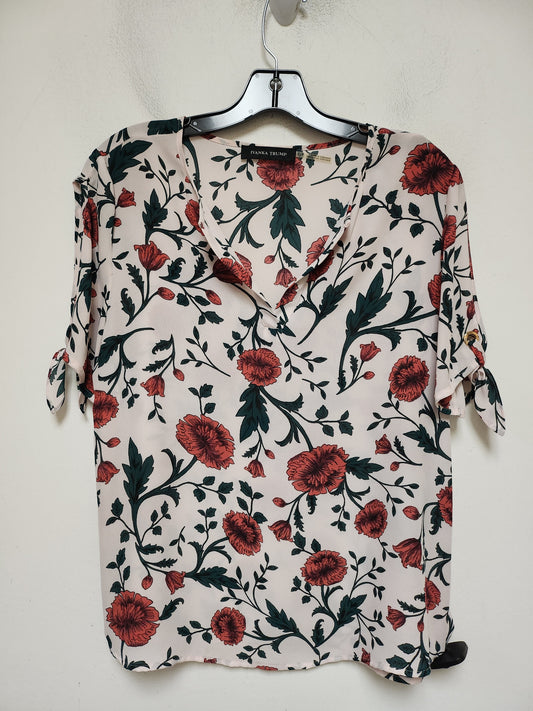 Top Short Sleeve By Ivanka Trump In Floral Print, Size: S