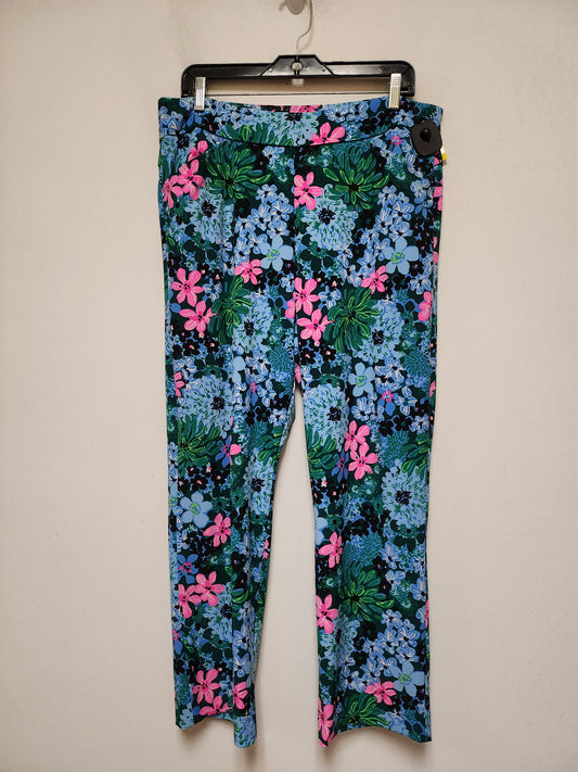 Pants Designer By Lilly Pulitzer In Floral Print, Size: 14