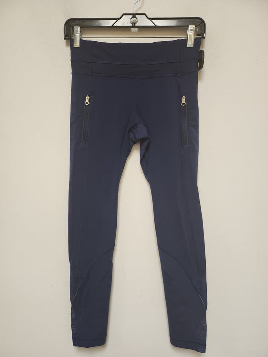 Athletic Leggings By Lululemon In Blue, Size: 4