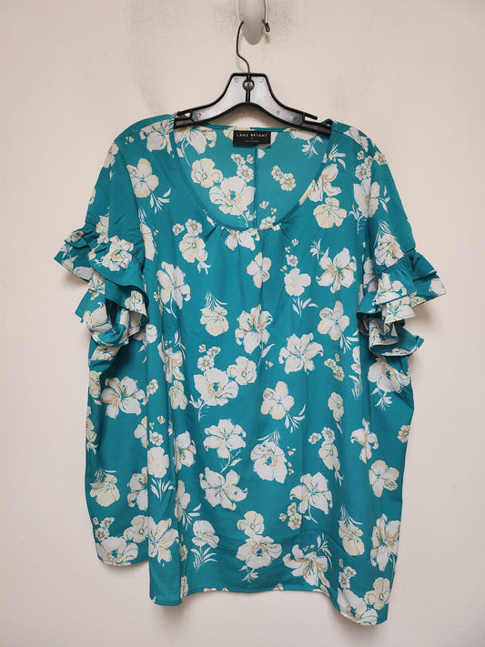 Top Short Sleeve By Lane Bryant In Floral Print, Size: 2x