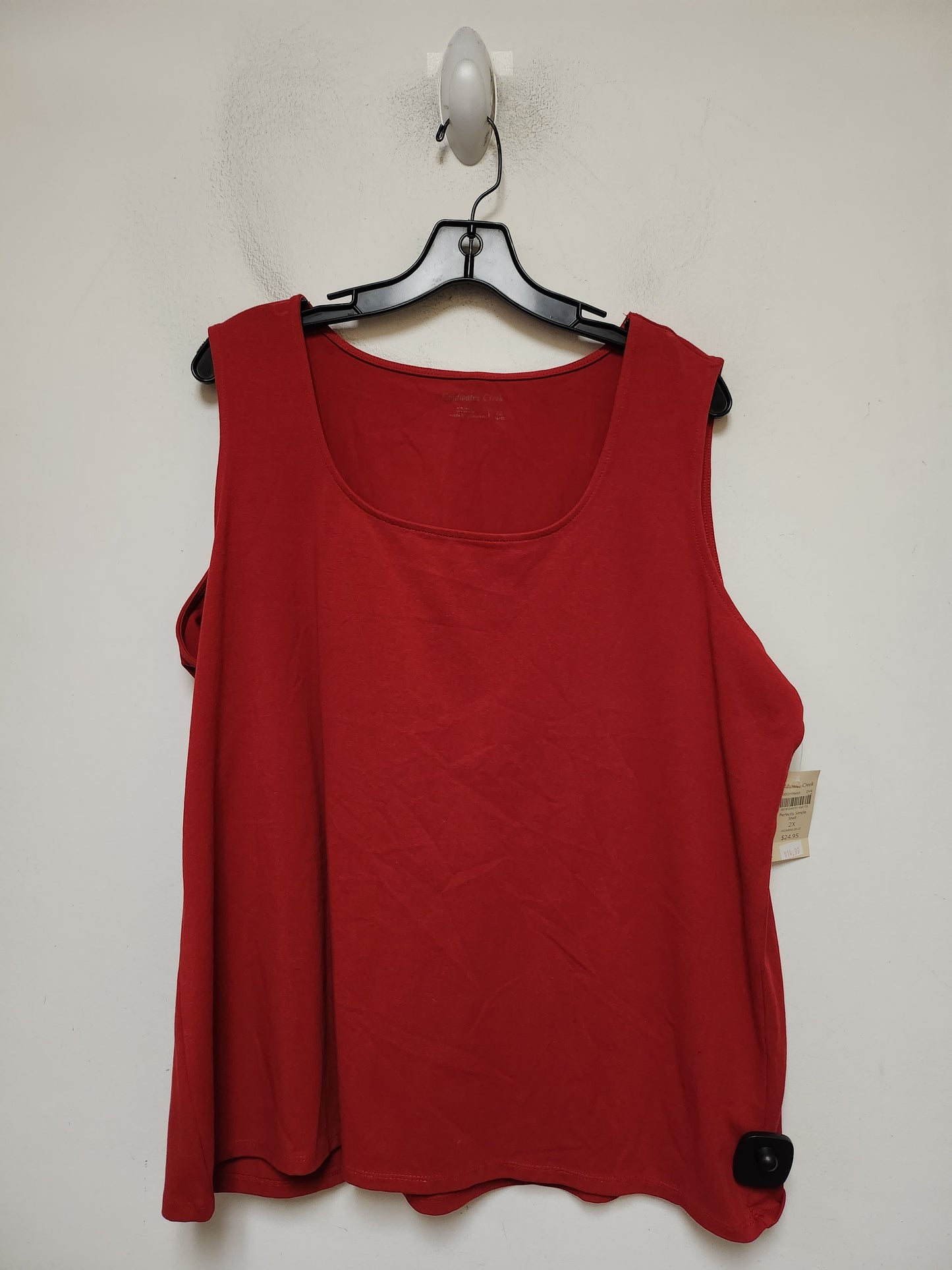 Tank Top By Coldwater Creek In Red, Size: 2x