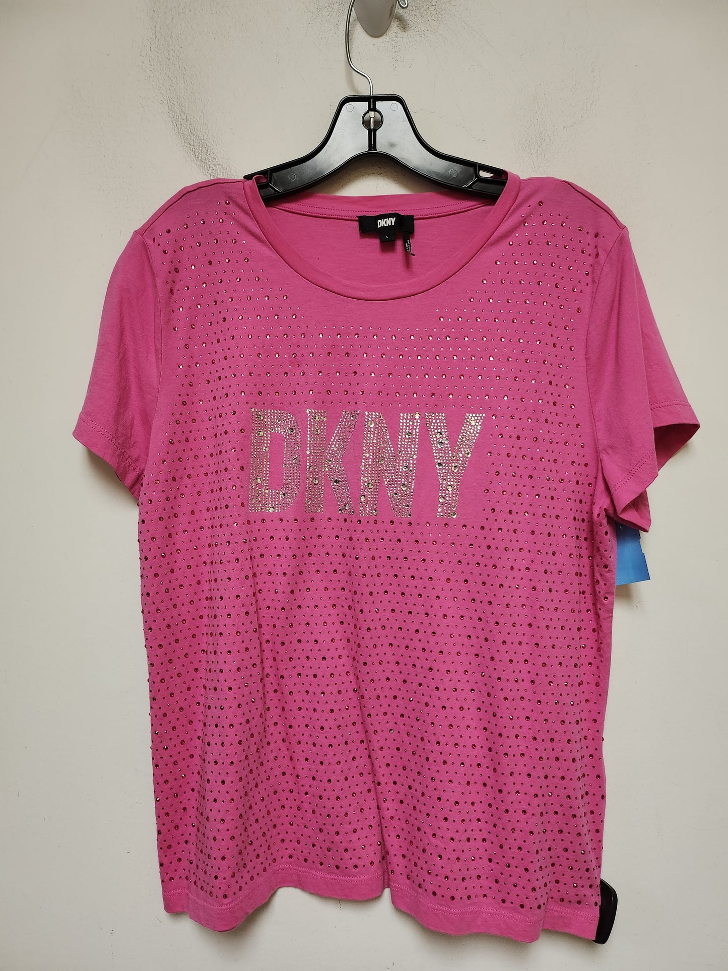 Top Short Sleeve Basic By Dkny In Pink, Size: L