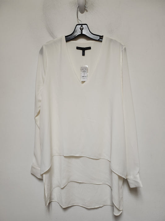 Top Long Sleeve By White House Black Market In Cream, Size: M