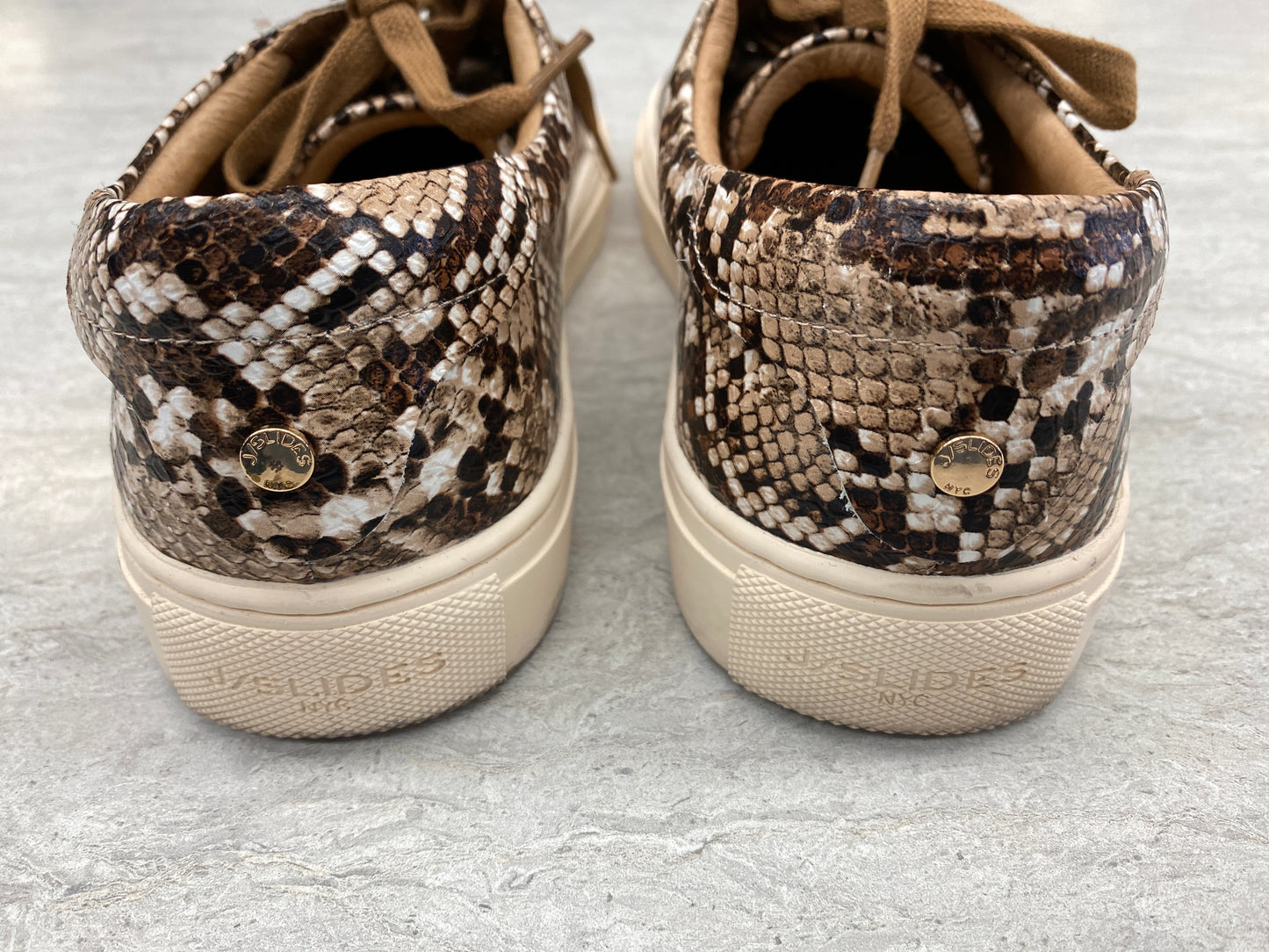 Shoes Sneakers By J Slides In Snakeskin Print, Size: 8.5