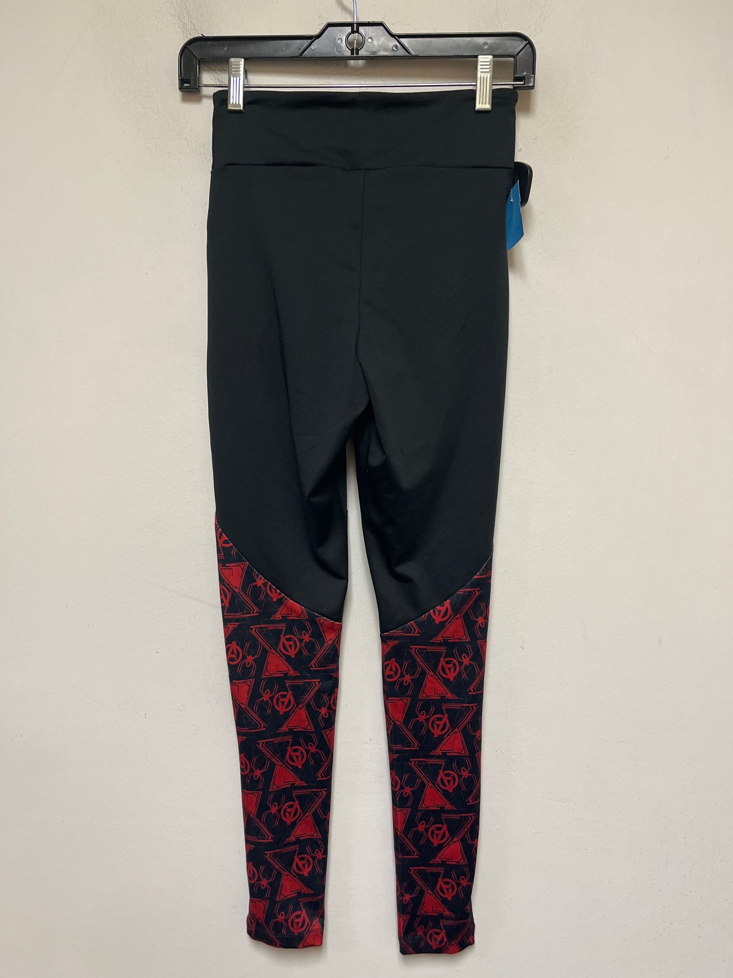 Pants Leggings By Walt Disney In Black & Red, Size: S