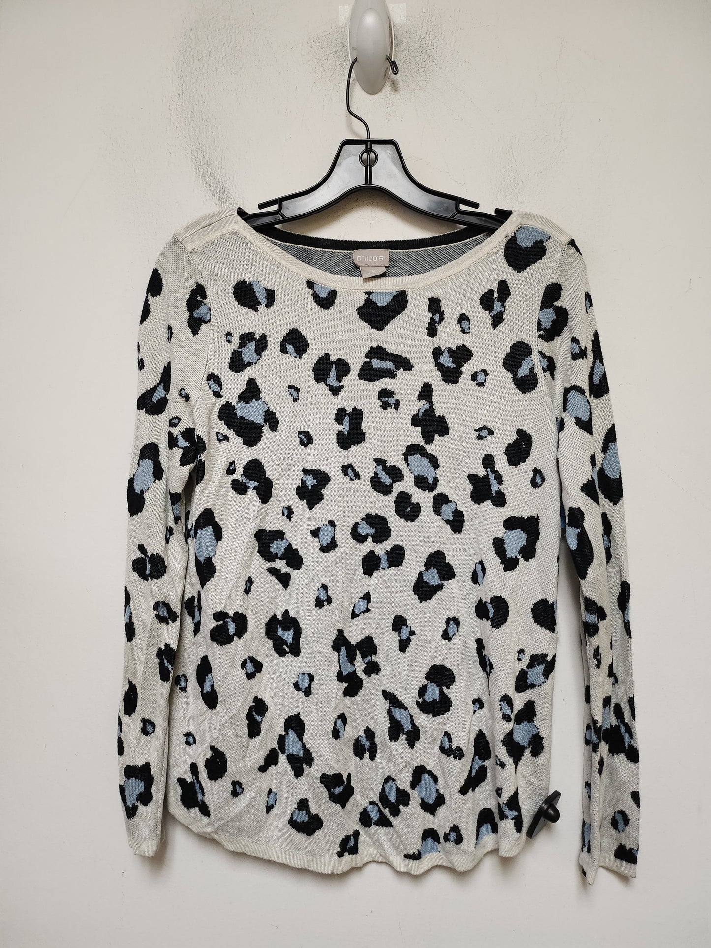 Sweater By Chicos In Animal Print, Size: S