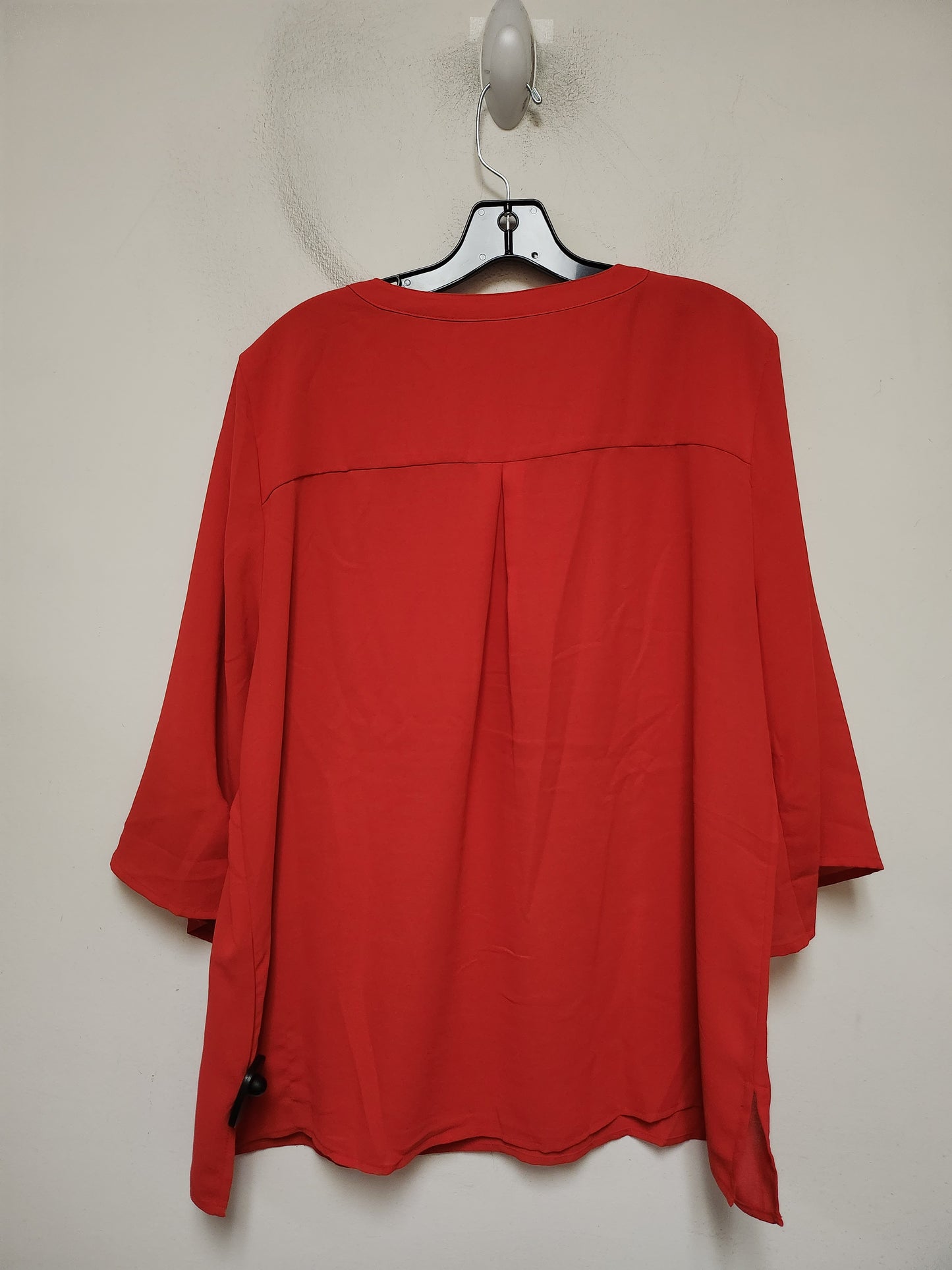 Top Long Sleeve By Chicos In Red, Size: 2x