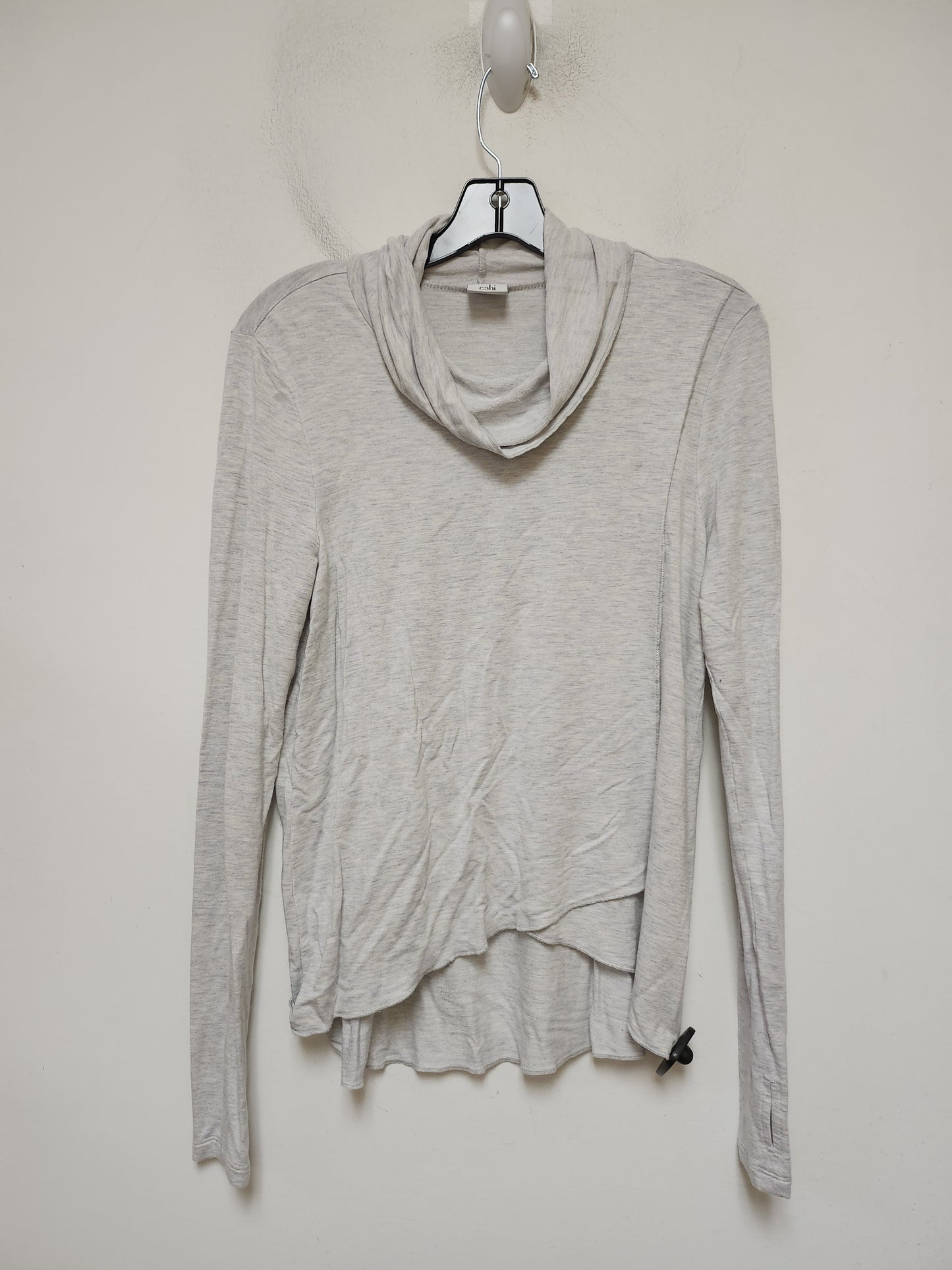 Top Long Sleeve By Cabi In Grey, Size: S