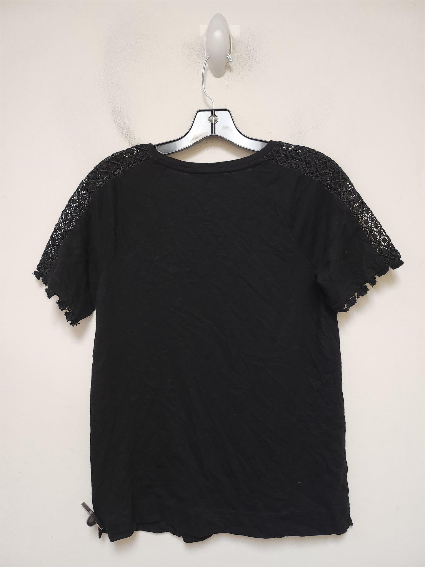 Top Short Sleeve By Loft In Black, Size: Xs