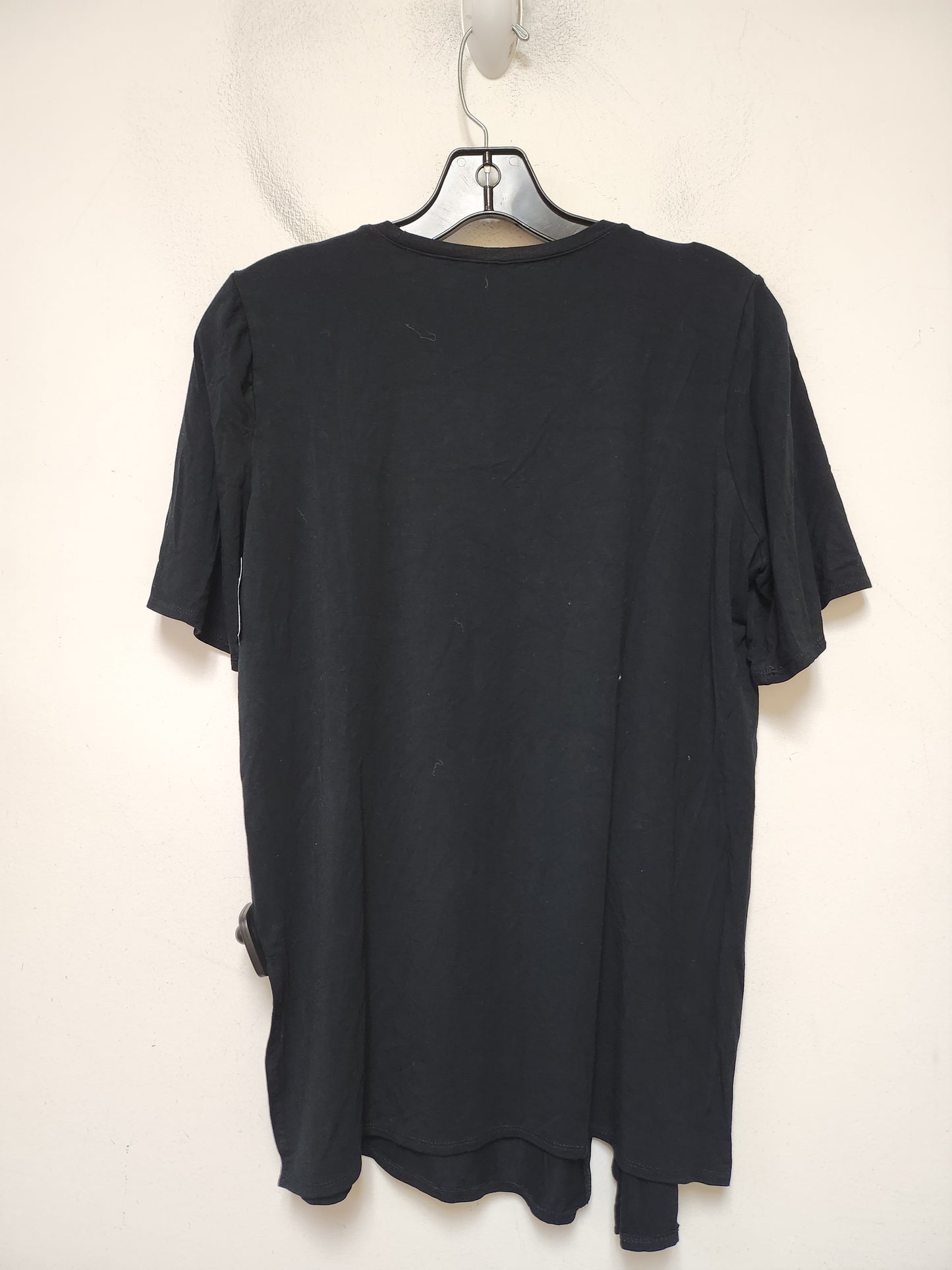 Athletic Top Short Sleeve By Fabletics In Black, Size: S