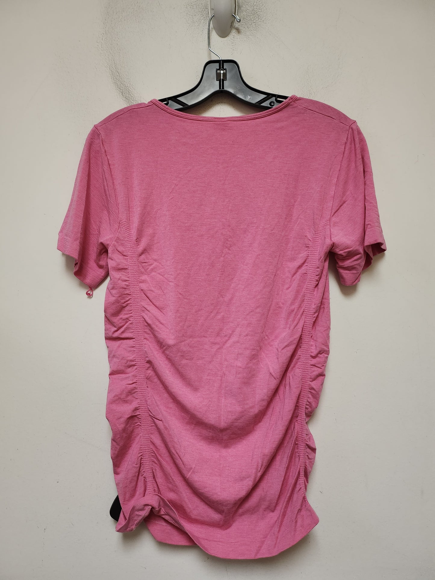 Athletic Top Short Sleeve By Fabletics In Pink, Size: M